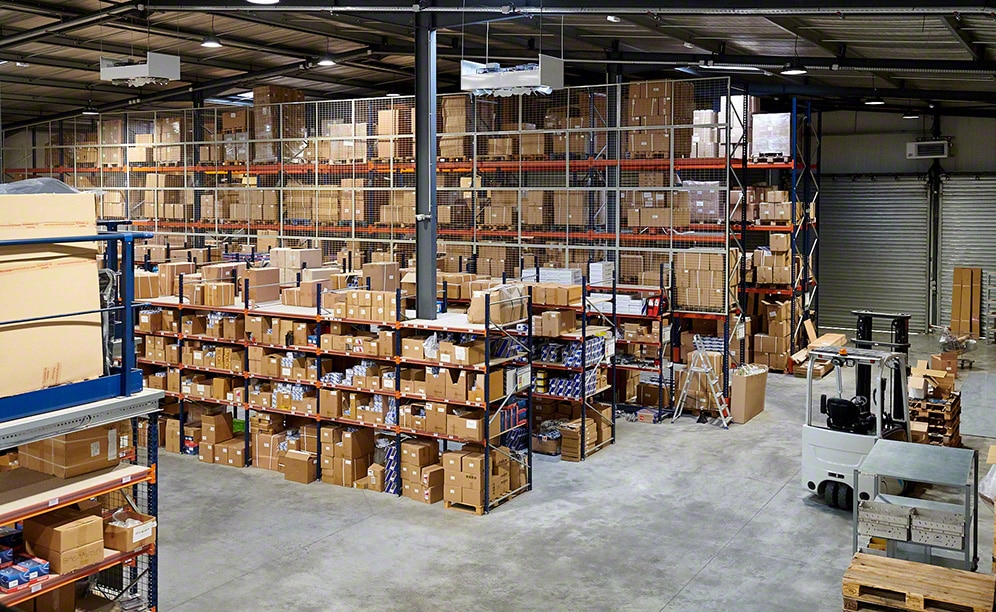 The BF Autoparts warehouse where it stores spare parts for cars The BF Autoparts warehouse where it stores spare parts for cars