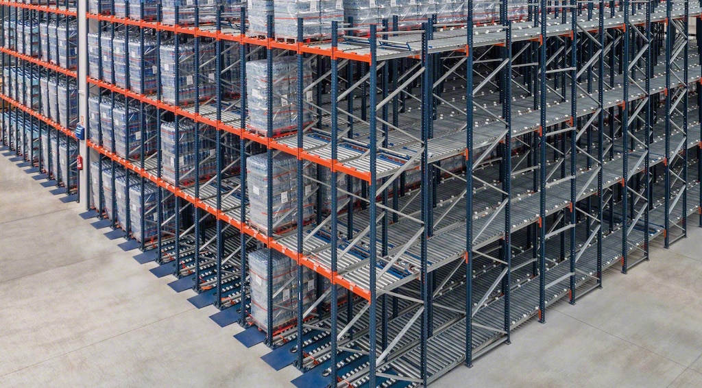 Live pallet racking